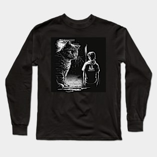 mysterious cat Long Sleeve T-Shirt